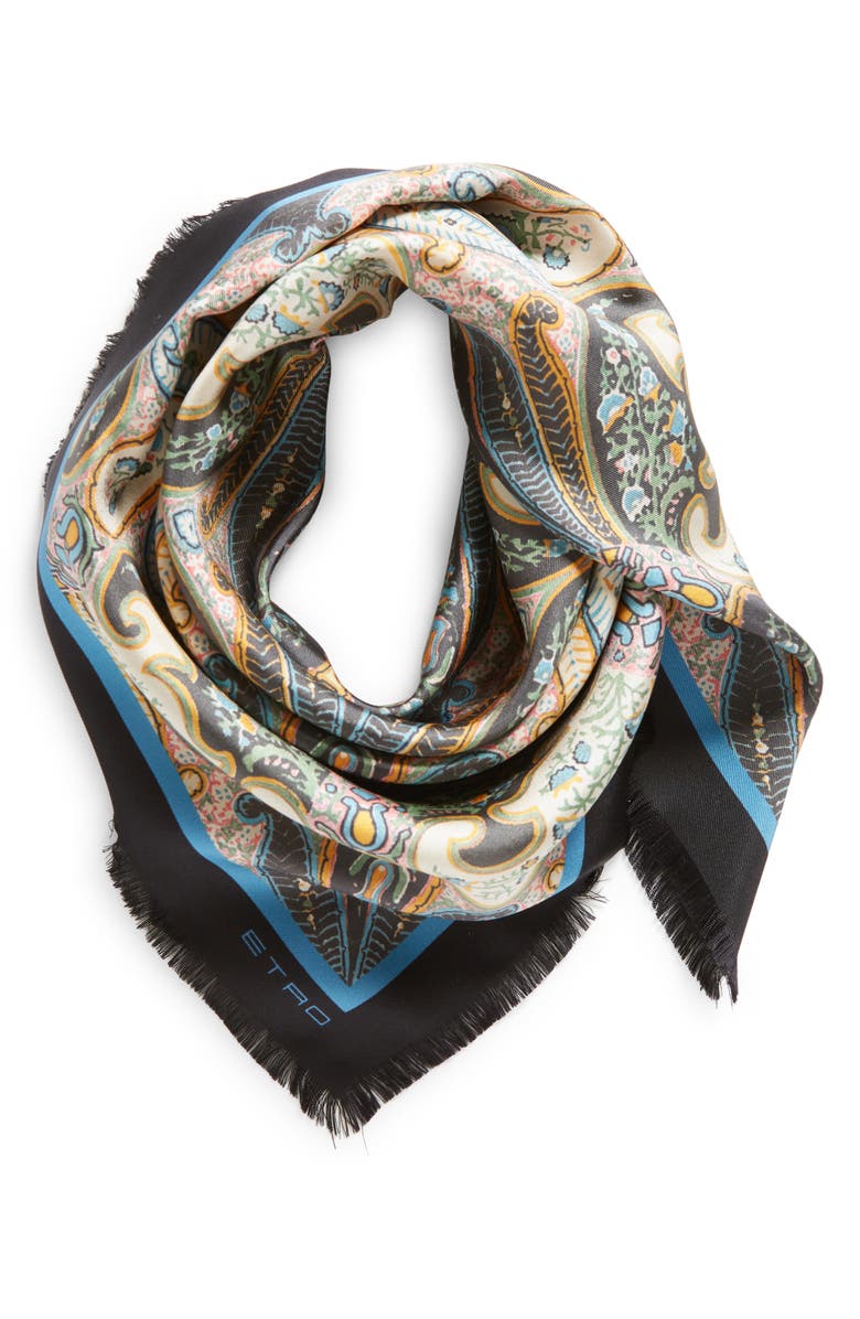 Etro Goa Square Silk Scarf, Alternate, color, 