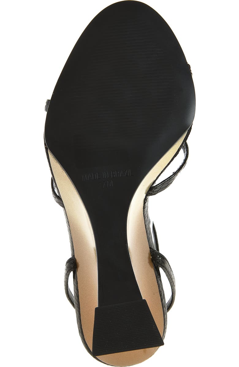 Steve Madden Layers Ankle Strap Wedge Sandal, Alternate, color, Black