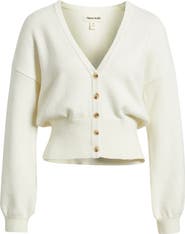 Open Edit Rib Waist Cardigan