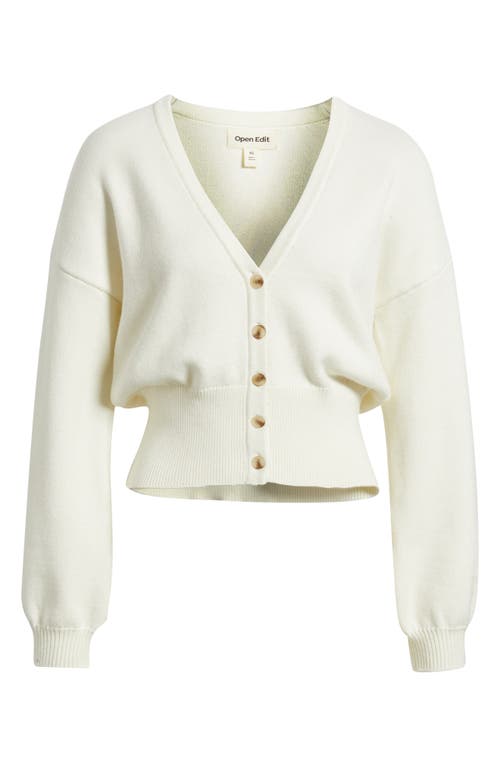 Open Edit Rib Waist Cardigan In Multi