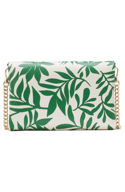 Kate Spade New York Carlyle Print Leather Wallet On A Chain In Watercress Multi