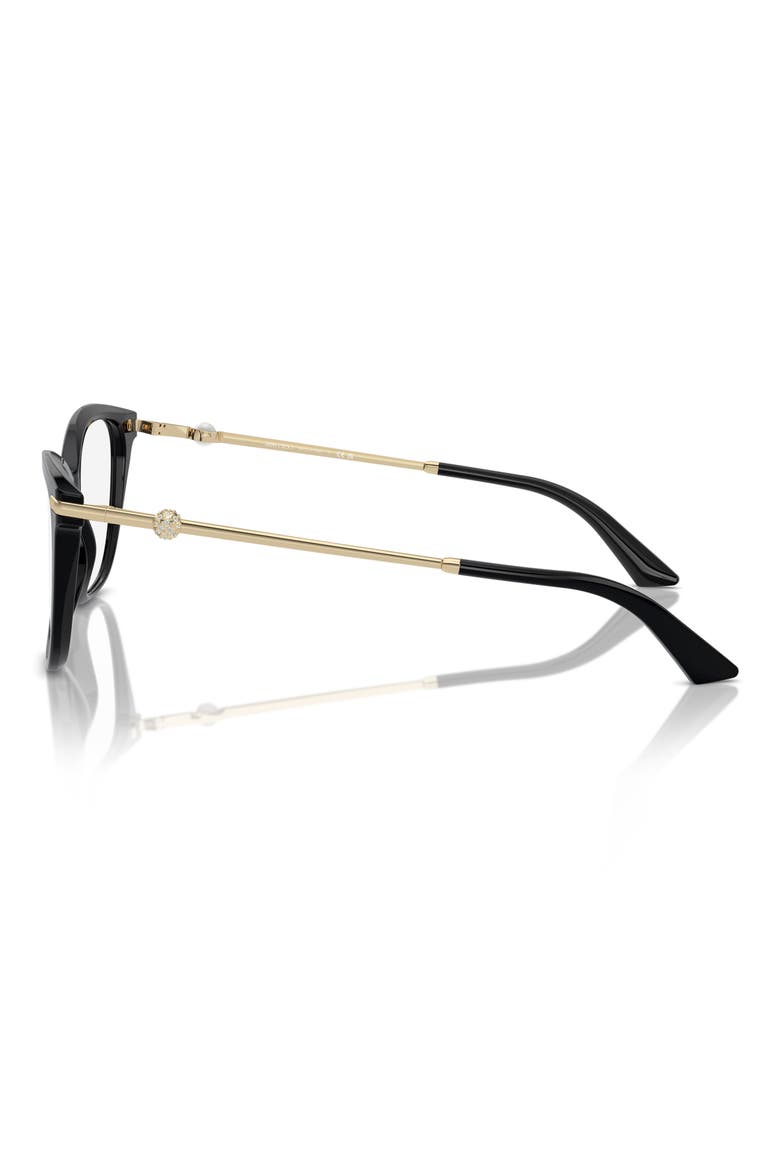 54mm Pillow Optical Glasses, Alternate, color, BLACK / DEMO LENS