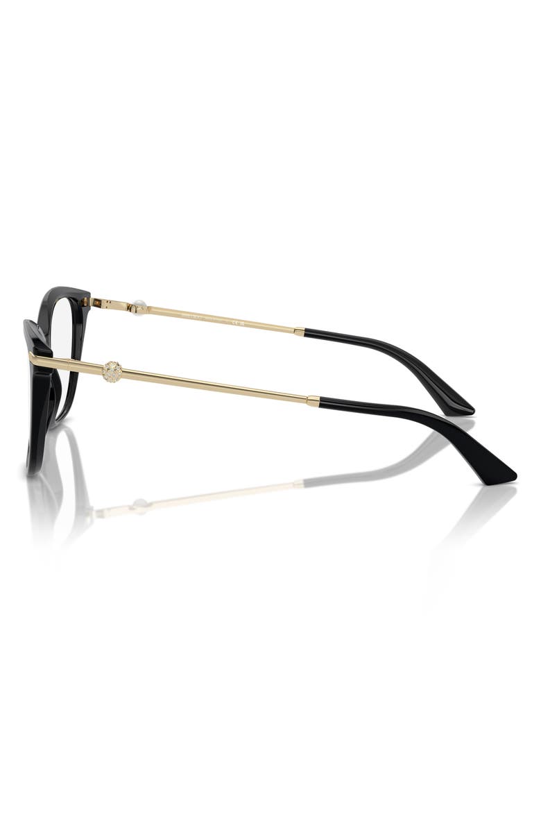 Jimmy Choo 54mm Pillow Optical Glasses, Alternate, color, Black / Demo Lens