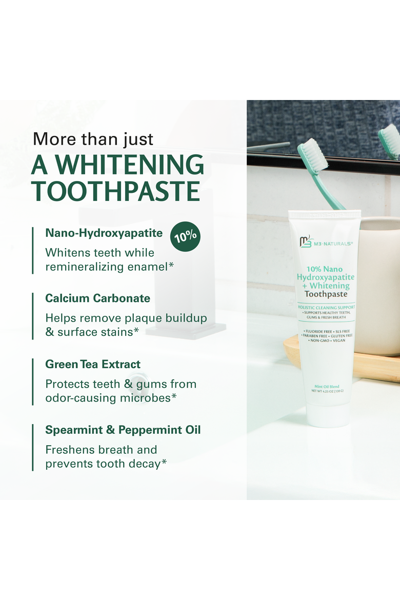 Nano Hydroxyapatite Toothpaste with Calcium, Mint & Spearmint, 4.23 oz, Alternate, color, 1 Pack