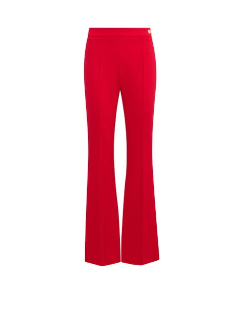 Lola High Density Crepe Stretch Cropped Flare Trouser