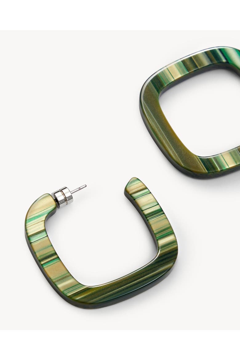Midi Square Hoops, Alternate, color, Meadow