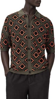 AllSaints Morena Knit Short Sleeve Cardigan