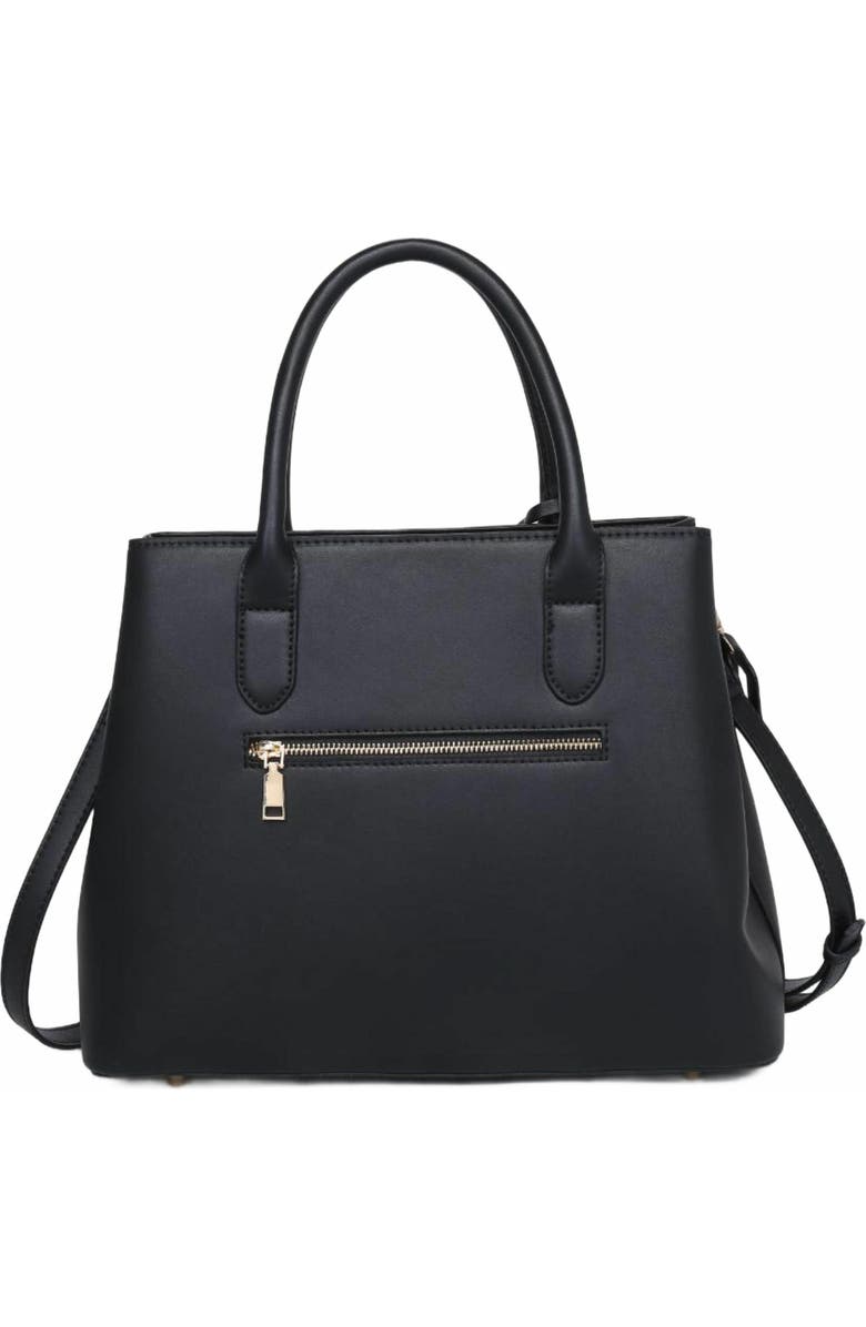 MODA LUXE Regalina Satchel, Alternate, color, Black