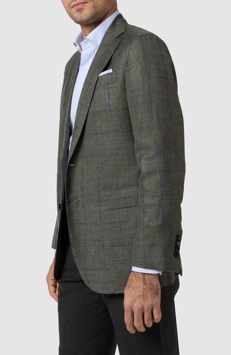 Sid Mashburn Virgil No. 2 Windowpane Check Wool & Silk Blend Sport Coat, Alternate, color, 