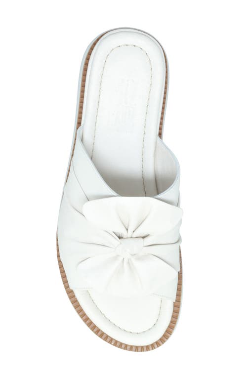 Miz Mooz Evy Platform Wedge Slide Sandal In Cream