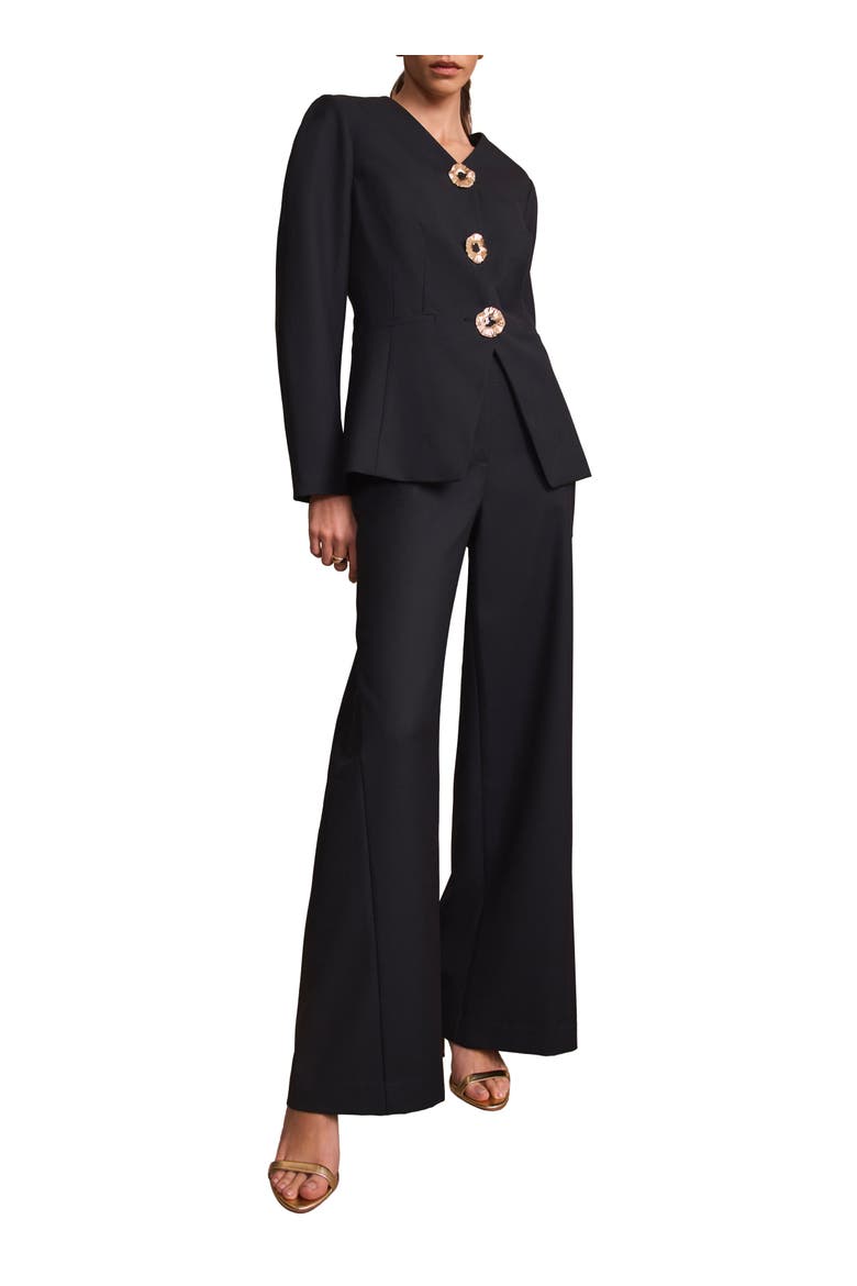 Wool Blend Sculpted Jacket, Alternate, color, Blue