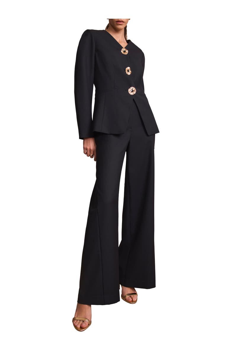 MINT VELVET Wool Blend Sculpted Jacket, Alternate, color, Blue