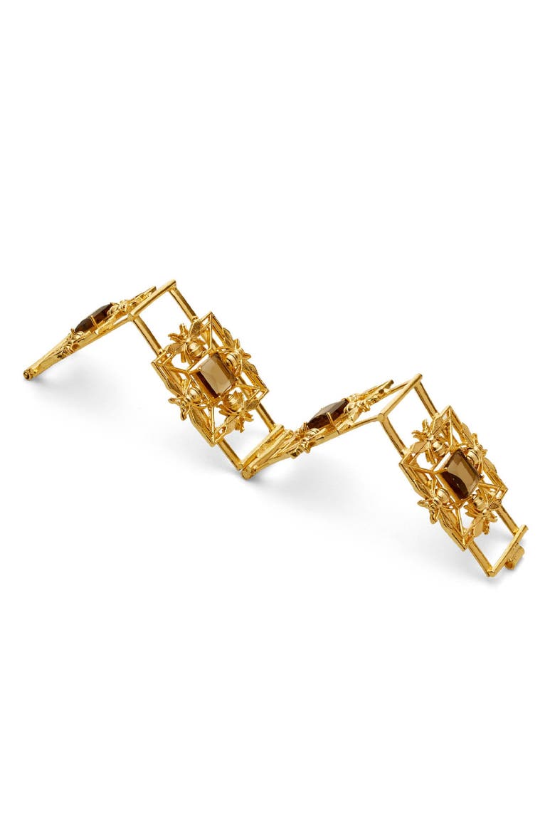 Mori Square Cuff, Alternate, color, Gold Plated