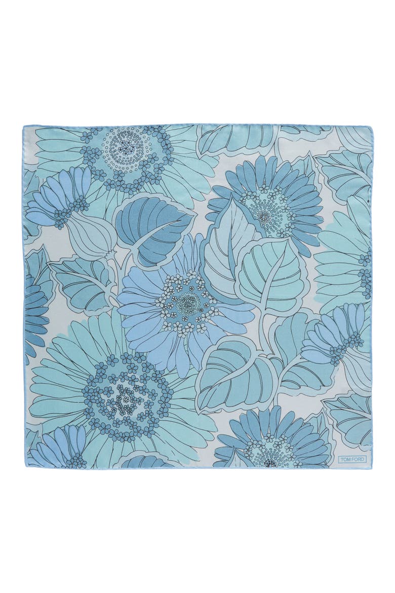 Silk Pocket Square, Alternate, color, MULTICOLOR BLUE