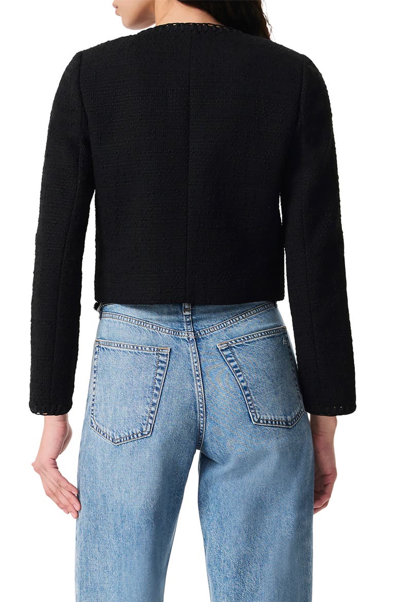 Cheyenne Tweed Jacket, Alternate, color, BLACK