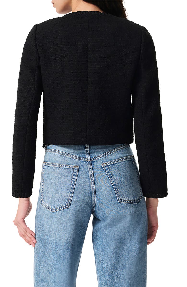 rag & bone Cheyenne Tweed Jacket, Alternate, color, Black