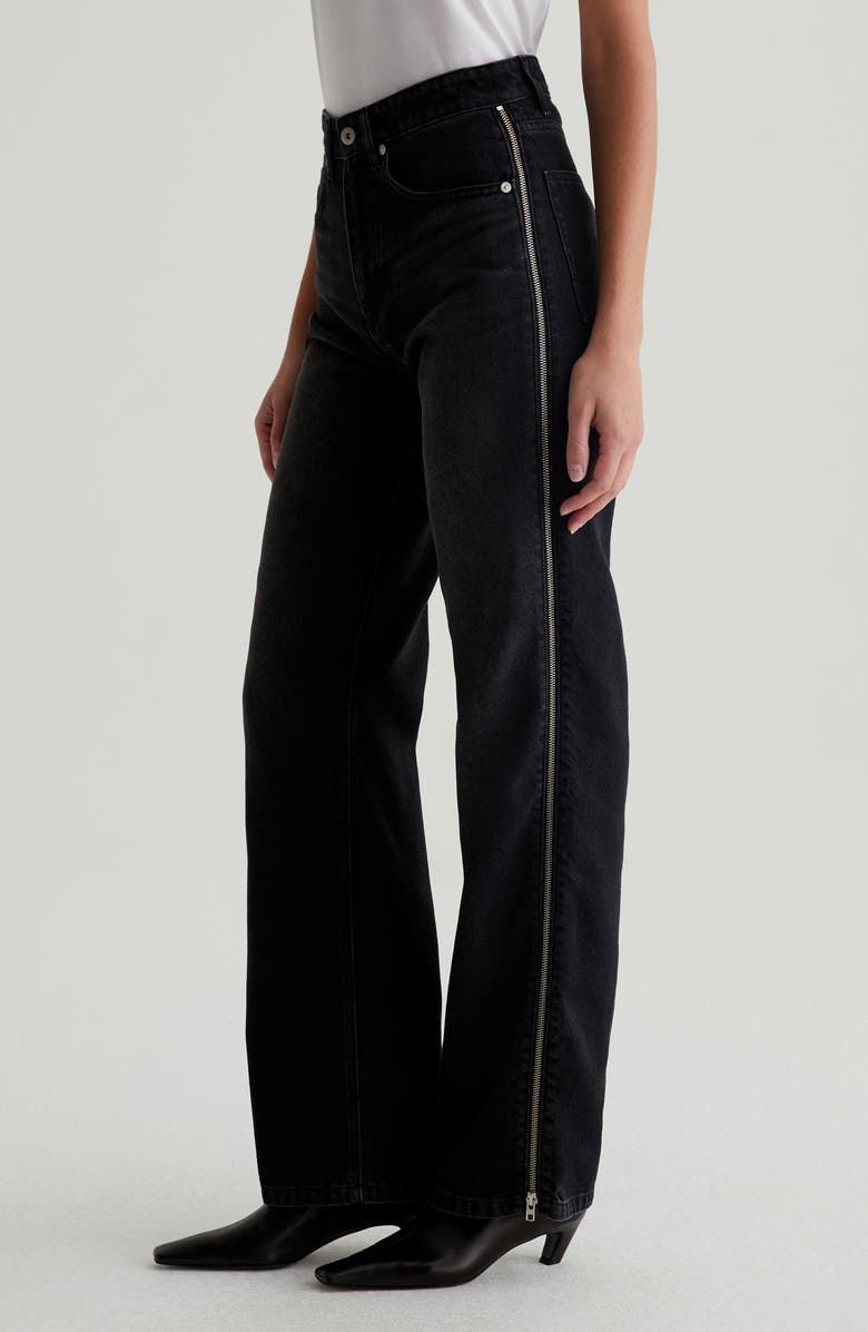 AG Kora Side Zip High Waist Wide Leg Jeans, Main, color,