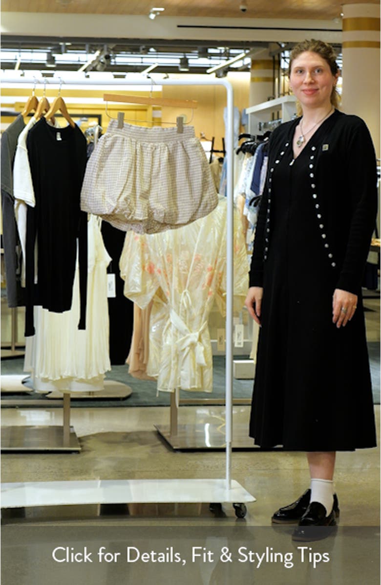 Gingham Cotton Bubble Shorts, sales video thumbnail