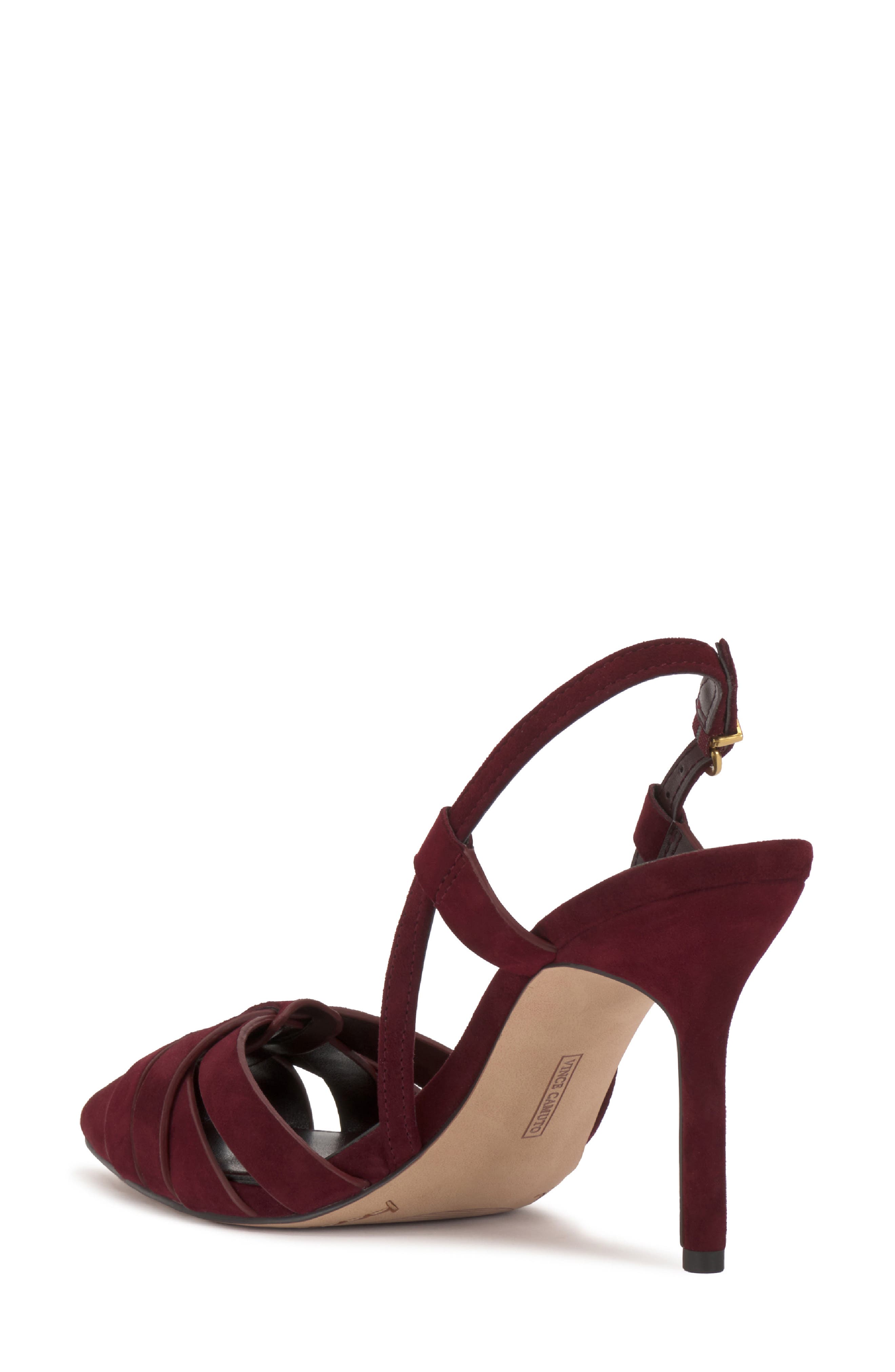 Marsia Slingback Pointed Toe Pump, Alternate, color, POMEGRANATE