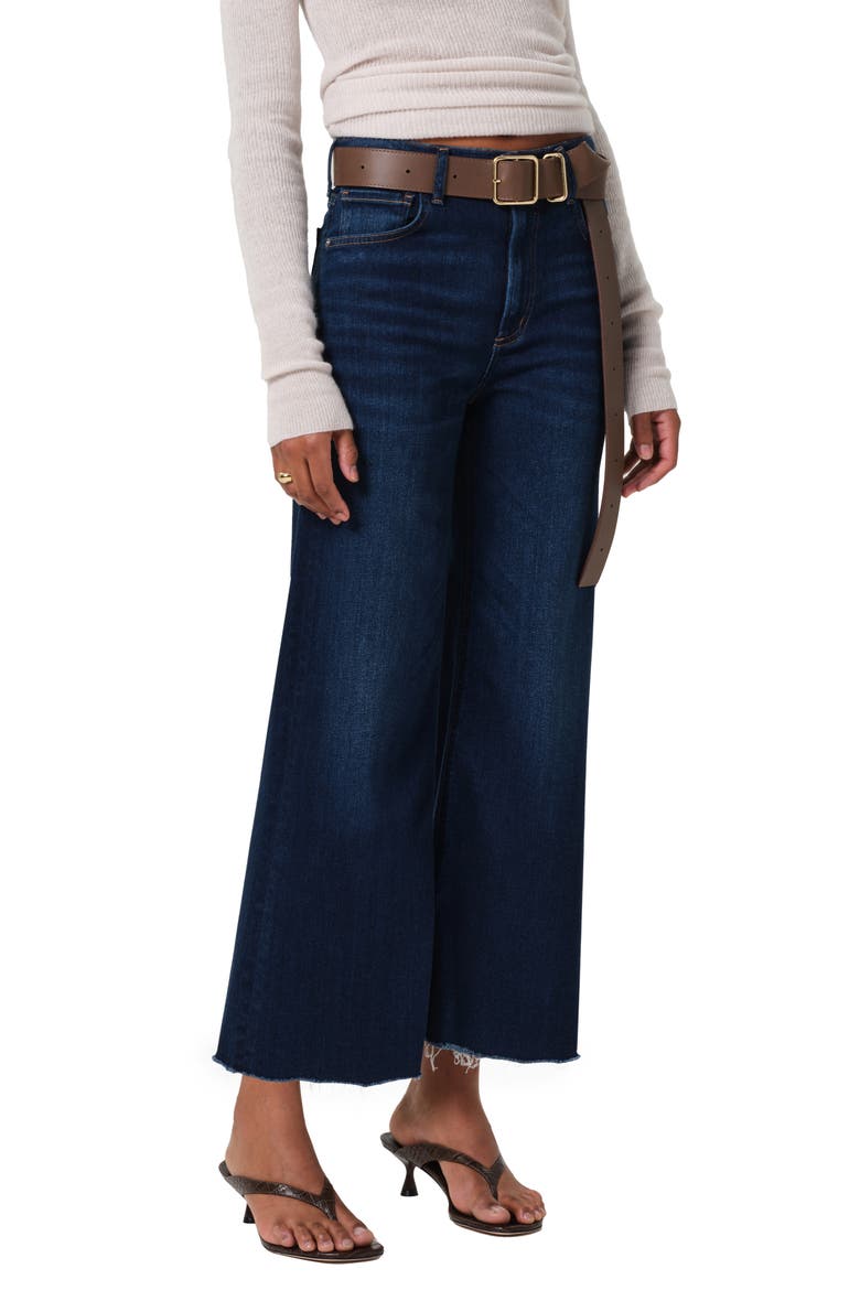 Lyra Raw Hem High Waist Crop Wide Leg Jeans, Alternate, color, LOTUS