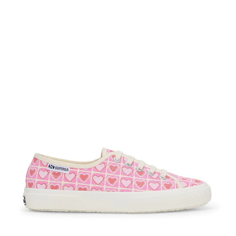 3750 Heart Crochet Print Leggera Sneakers