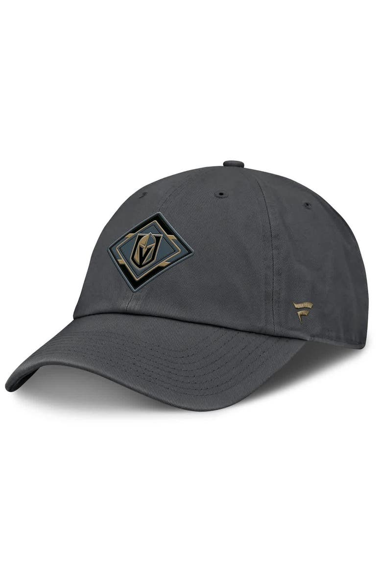 FANATICS Women's Fanatics Charcoal Vegas Golden Knights Authentic Pro Rink Adjustable Hat, Main, color, Charcoal