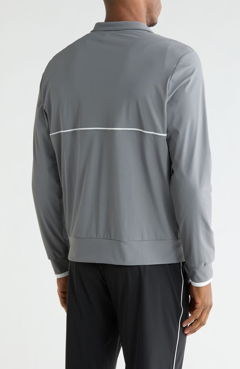 90 DEGREE BY REFLEX Warp x Preeminent Half Zip Sweatshirt, Alternate, color, Storm Cloud/ White