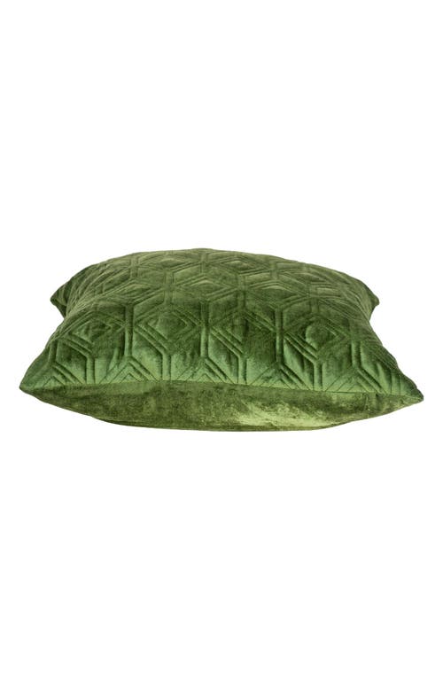 Parkland Collection Tufted Velvet Throw Pillow In Olive