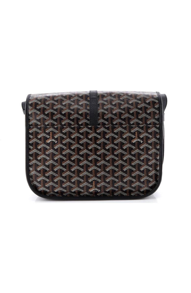 Pre-Owned Goyard Belvedere II Messenger Bag Coated Canvas MM, Alternate, color, Black