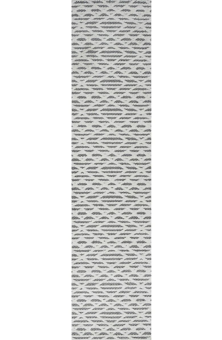 JONATHAN Y Ararat High-Low Pile Moroccan Diamond Modern Indoor/Outdoor Area Rug, Alternate, color, Black/Ivory