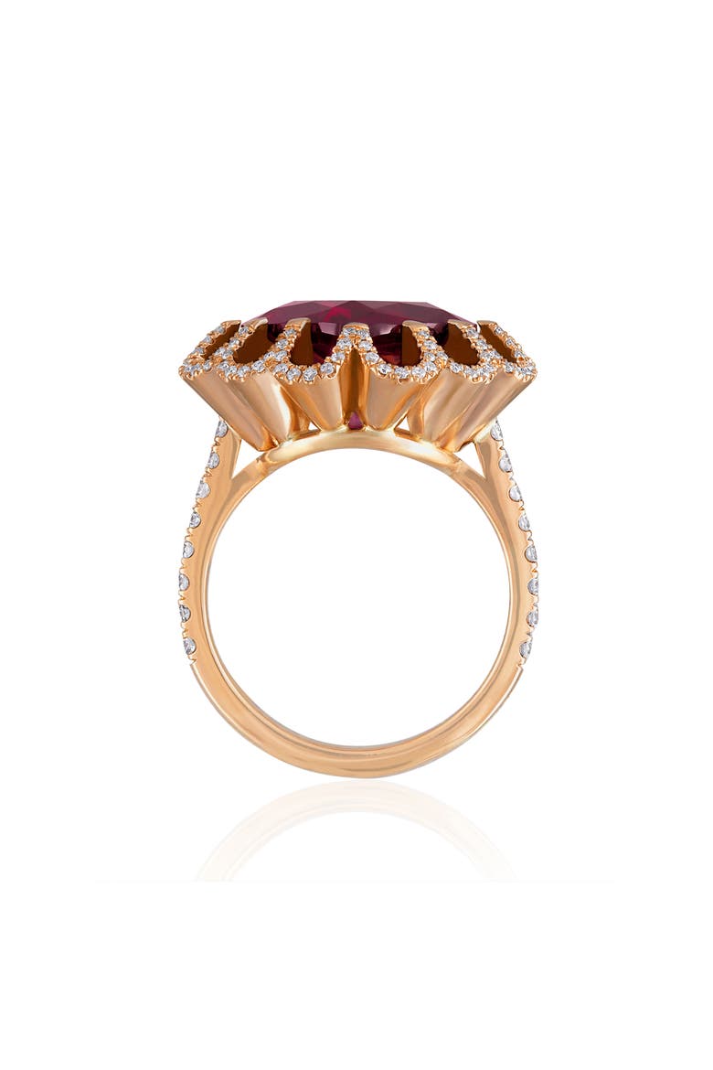 Imperial Hues Garnet & Diamond Ring, Alternate, color, 18K ROSE GOLD
