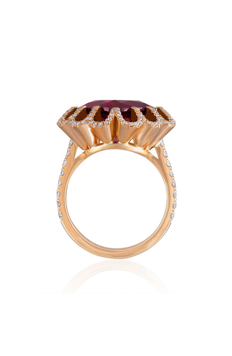 Mindi Mond Imperial Hues Garnet & Diamond Ring, Alternate, color, 18K Rose Gold