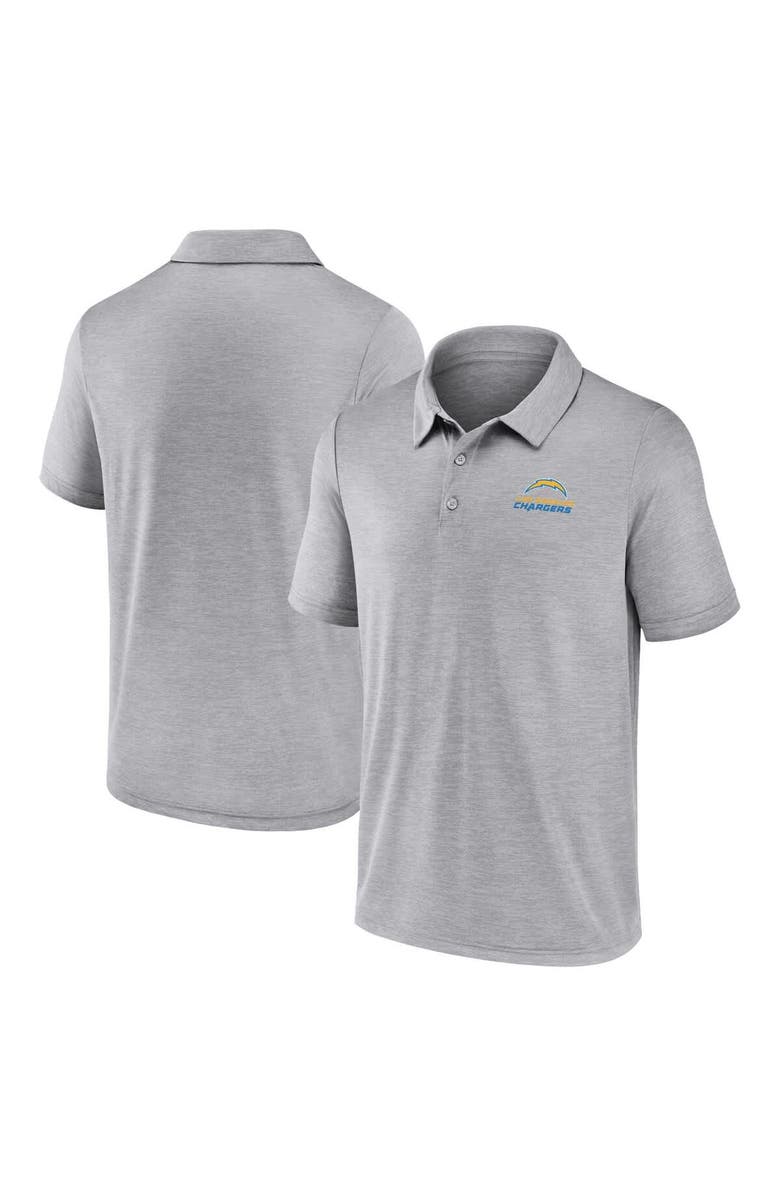 FANATICS Men's Fanatics Gray Los Angeles Chargers Making Waves Polo, Main, color, Gray