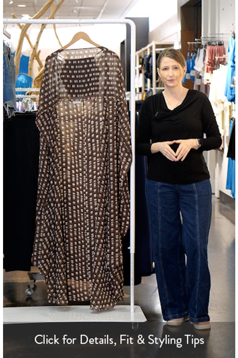 Polka Dot Illusion Chiffon Cape video