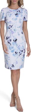 Calvin Klein Short Sleeve Sheath Dress