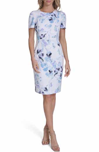 Calvin Klein Short Sleeve Sheath Dress