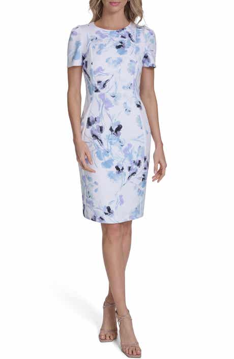 Calvin Klein Short Sleeve Sheath Dress