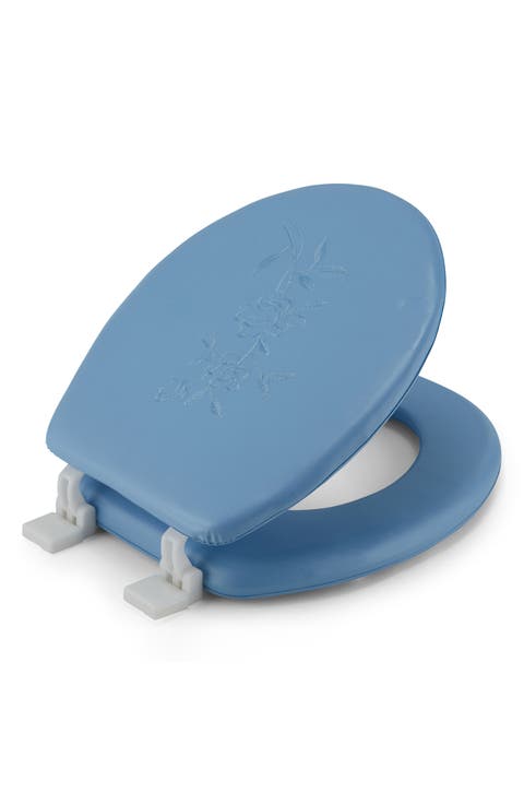 Embroidered Padded Soft Round Toilet Seat