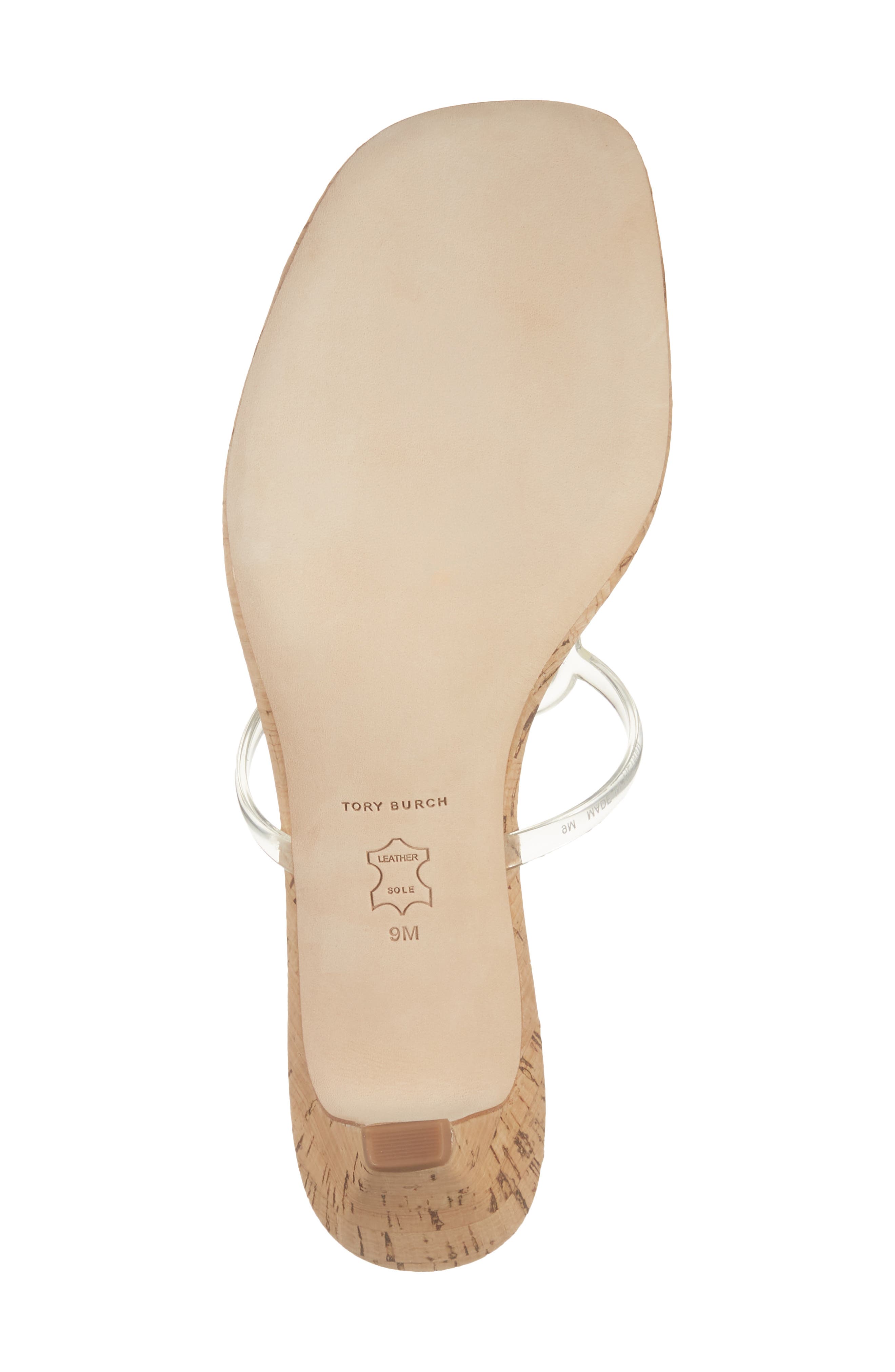 Tory Burch Miller Jelly Kitten Heel Sandal, Alternate, color, Clear