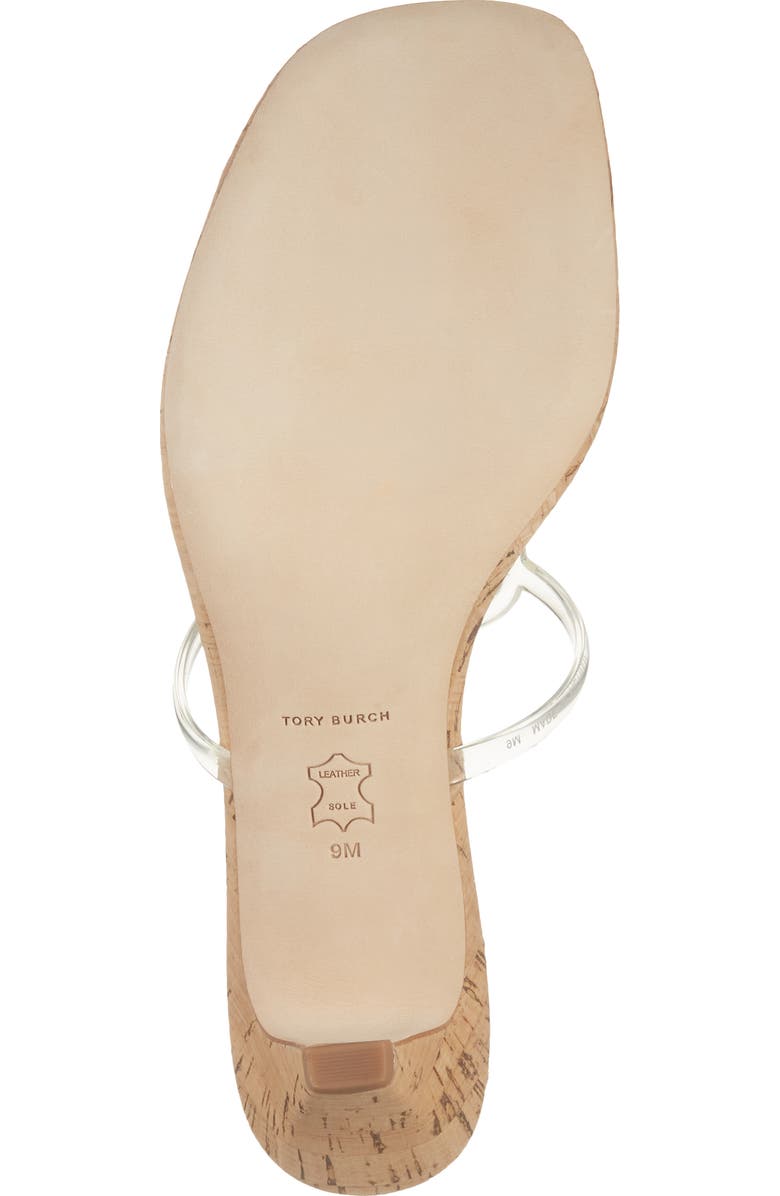 Tory Burch Miller Jelly Kitten Heel Sandal, Alternate, color, Clear