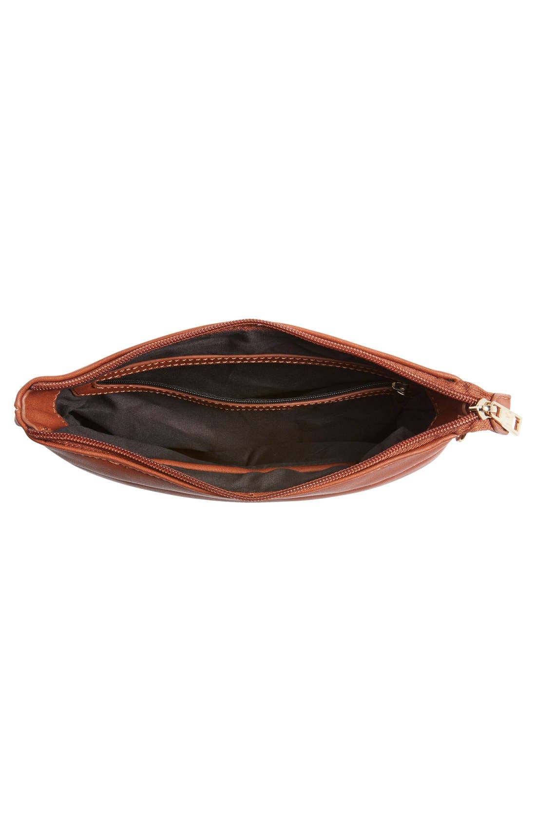 'Maddie' Crossbody Wristlet, Alternate, color, COGNAC