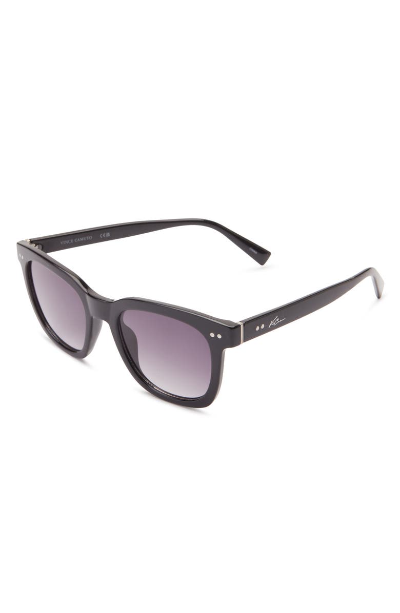 Vince Camuto Square Sunglasses, Alternate, color, Black