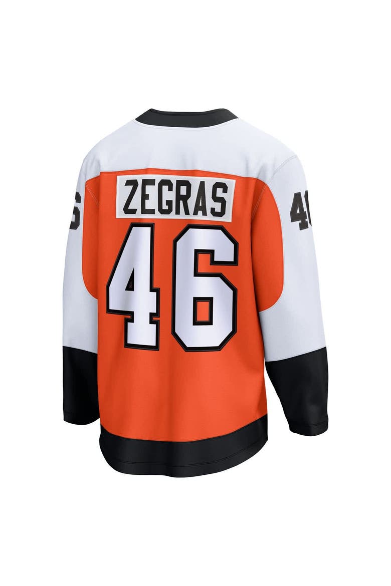 Men's Fanatics Trevor Zegras Orange Philadelphia Flyers Home Breakaway Jersey, Alternate, color, Orange