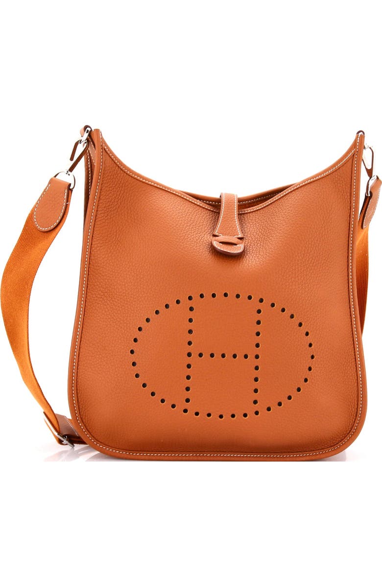 Pre-Owned Hermes Evelyne Bag Gen III Clemence PM, Main, color, Gold