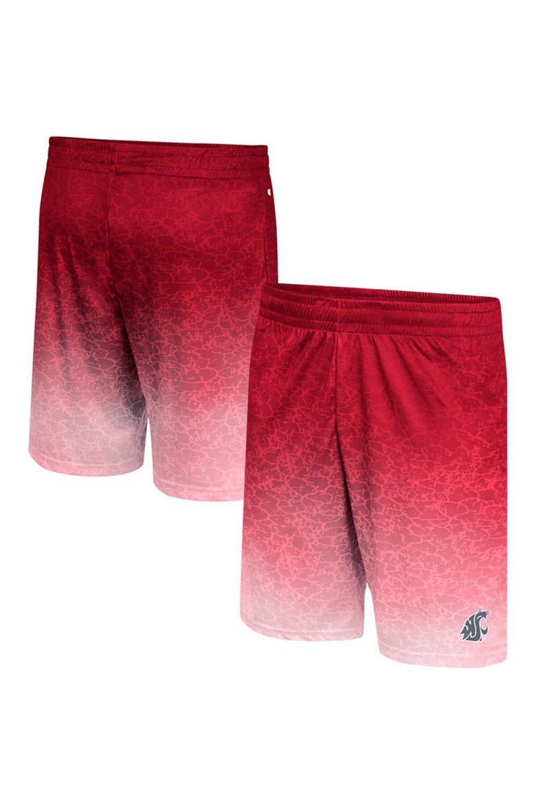Men's Colosseum Crimson Washington State Cougars Walter Shorts, Main, color, Crimson