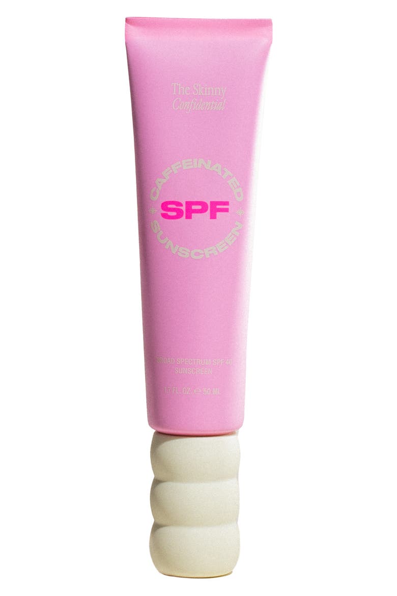 Caffeinated Sunscreen Broad Spectrum SPF 40, Main, color, NO COLOR