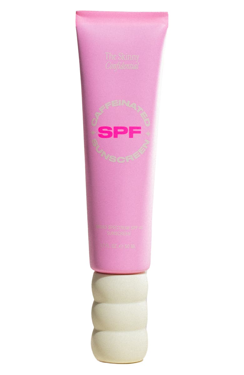 The Skinny Confidential Caffeinated Sunscreen Broad Spectrum SPF 40, Main, color,