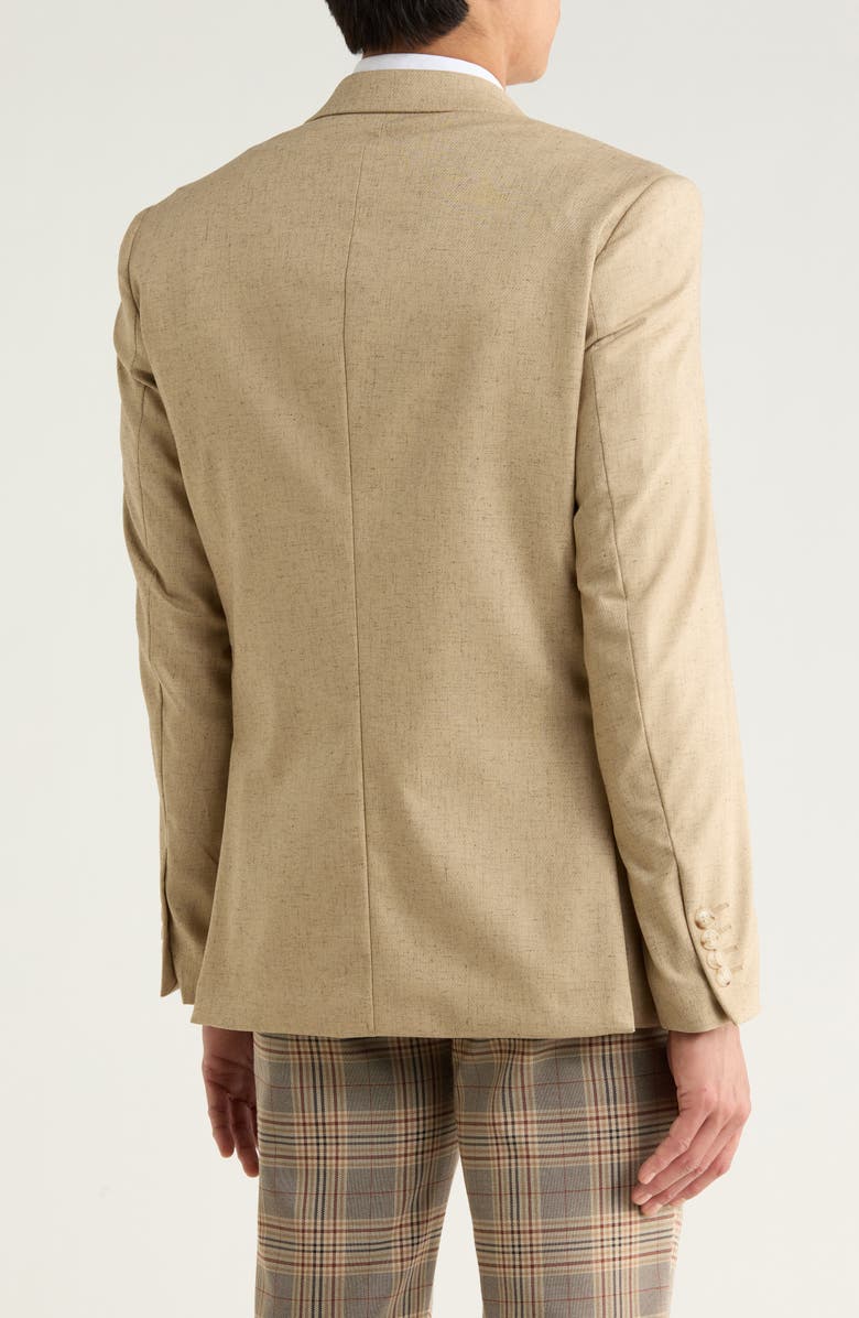 T.R. PREMIUM Slim Fit Textured Blazer, Alternate, color, Mushroom