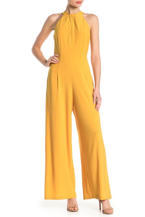 Twist Halter Knit Jumpsuit