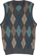 BEAMS Argyle Intarsia Alpaca Sweater Vest